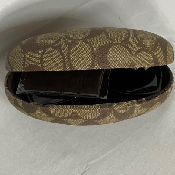 Coach Megan Black & Blue Sunglasses with Brown Case & Cloth - Picture 13 of 14